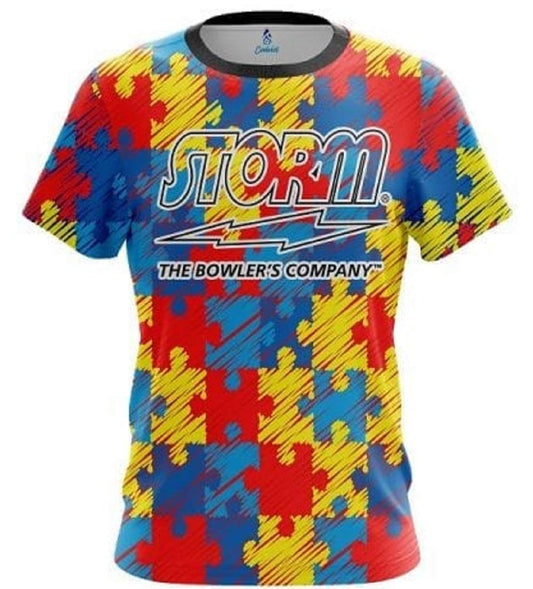 CoolWick Storm Autism Awareness Bowling Jersey