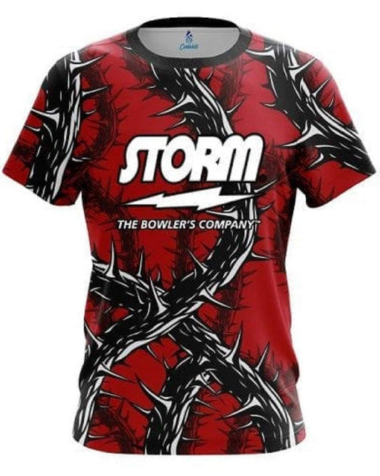 CoolWick Storm Rock and Roll Red Thorns Bowling Jersey